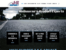 Tablet Screenshot of jsasphalt.com.au